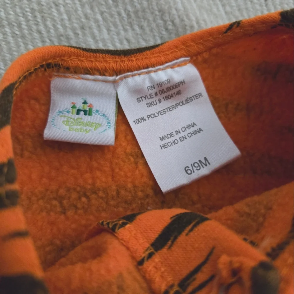 Disney Tigger (Winnie the Pooh) patterned snap button cardigan top